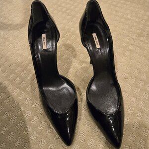Miu Miu Patent Black Pumps